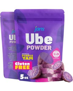 Jans Natural Ube Powder - 5 oz (Gluten Free Purple Yam Powder)