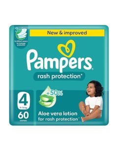 Aloe Vera Taped Diapers Size 4 Mega Pack 60 Count