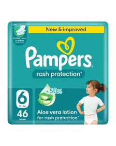 Rash Protection Size 6 Taped Diapers 13+ Kg Giant Pack 46 Count