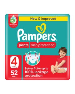 Aloe Vera Pants Diapers Size 4 Jumbo Pack 52 Count