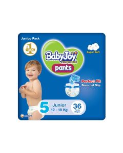 Compressed Culotte Pants Diaper, Size 5, Junior, 12-18 Kg, Jumbo Pack, 36 Diapers