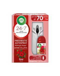 Air Wick Automatic Air Freshener Spray Kit with Gadget & Refill, Rose Scent, 250ml Midnight Rose 250ml