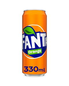 Orange Carbonated Soft Drink Can Orange 330ml