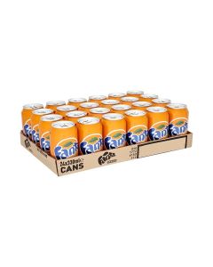 Carbonated Soft Drink Cans Orange 330ml Pack of 24