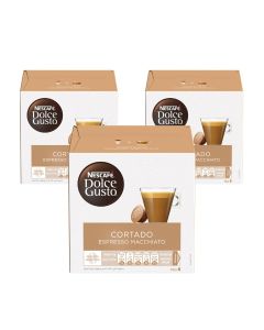 Dolce Gusto Espresso Machiato Coffee 16 Capsules Espresso Espresso 100.8grams Pack of 3