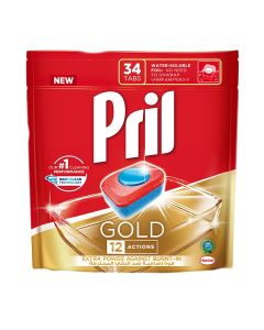 Gold Dishwashing Tablets 34 Count Red/Blue 632.4grams