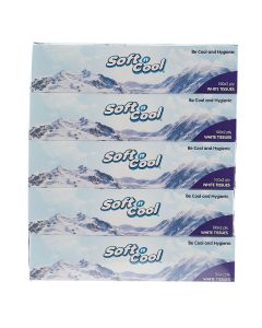 Highly Absorbent, Sterilized, Soft & Strong Facial Tissues 100 Sheets x 2 Ply, 5 Box White 200 X 200mm