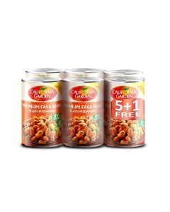 Premium Fava Plain Medammes Beans 450grams Pack of 6