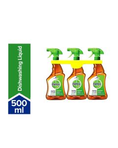 Pack of 3 Antibacterial Surface Disinfectant 500ml Brown 500ml