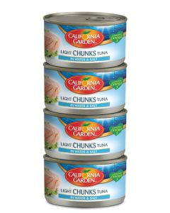Light Canned Tuna Chunks In Water And Salt With Brine 170grams Pack of 4