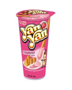 Yan Yan Biscuits With Strawberry Flavor Dips- 50g 50grams
