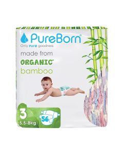 Organic Diapers Size 3 Twin Value Pack 56 Count Assorted