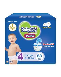Compressed Culotte Pants Diaper, Size 4, Large, 9-14 Kg, Jumbo Box, 88 Diapers