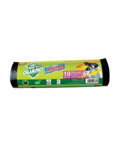 10-Piece Garbage Bags Black 105x125cm