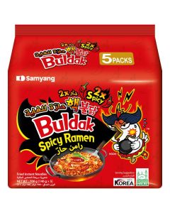 Buldak Ramen Double Spicy 140grams Pack of 5