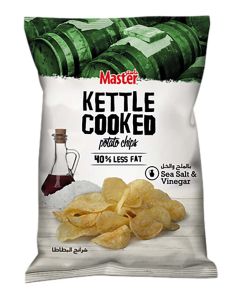 Kettle Cooked Potato Chips With Sea Salt And Vinegar 170grams