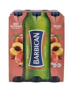 Peach Flavoured Non-Alcoholic Malt Beverage NRB Peach 330ml Pack of 6
