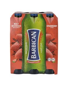 Strawberry Flavoured Non-Alcoholic Malt Beverage NRB Strawberry 330ml Pack of 6