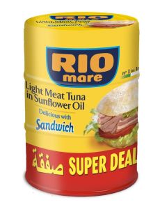 Light Meat Tuna In Sunflower Oil 160grams Pack of 3