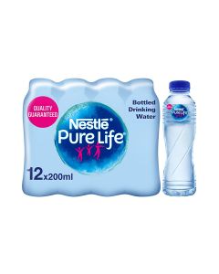 Pure Life, Low Sodium, Bottled Drinking Water 200ml Pack of 12