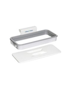 Hanging Trash Bag Holder Clear/Grey 24.3x10.2x3cm