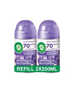 Air Wick Automatic Air Freshener Spray Refill, Lavender & Chamomile Scent, 250ml x 2 2x250ml