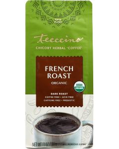French Roast Organic Chicory Herbal, Coffee 11oz Packaging May Vary