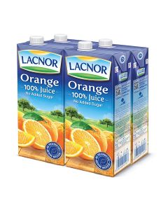 Essentials Orange 100 Percent Juice, No Added Sugar 1Liters Pack of 4