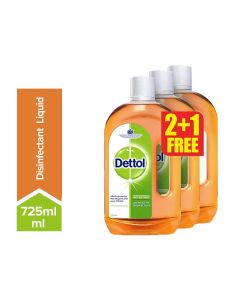 Anti-Bacterial Antiseptic Disinfectant Cleaner Pack of 3 Light Brown 3x725ml