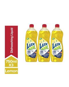 Dishwash Lemon 750ml Pack of 3 Yellow