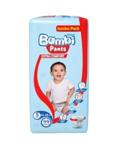 Sanita Pants Baby Diapers, Size 5, X-Large, 12-18 Kg, Jumbo Pack, 44 Pants