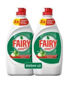 Plus Original Dishwashing Liquid Soap With Alternative Power To Bleach Pack of 2 Multicolour 600ml