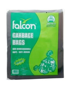 20-Piece Garbage Bags Black