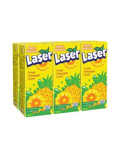 Laser Pineapple Juice No Sugar Pineapple 180ml Pack of 6