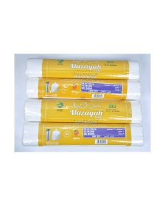 4 Rolls x 30-Piece Heavy Duty 10 Gallon Garbage Bag White 54x60cm