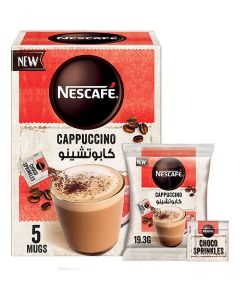 Cappuccino Foamy Coffee Mix With Chocolate Sprinkle 5 Sachets 19.3grams