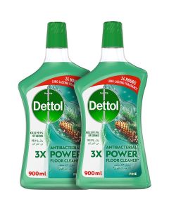 Pine Antibacterial Power Floor Cleaner 900ml Pack of 2 Green
