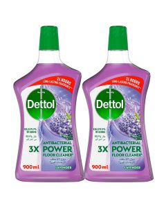 Dettol Antibacterial Floor Cleaner Lavender Scent, 900ml x 2 900ml