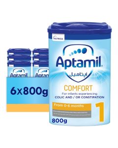 Comfort 1 Formula Milk Powder 0-6 Months Vanilla Pack of 6