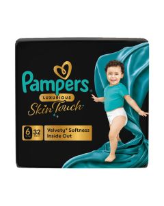 Luxurious Skin Touch with Luxurious Velvety Softness Inside Out Size 6 13+kg Premium Diapers For Toddlers