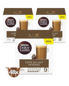 Dolce Gusto Café Au Lait Intenso 16 Capsules 480grams Pack of 3
