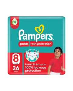 Pampers Pants Rash Protection Size 8, 19+ kg, 26 pcs