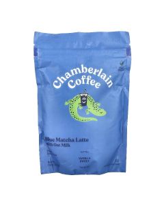 Chamberlain Coffee, Blue Matcha Latte with Oat Milk, 10 oz (283 g)