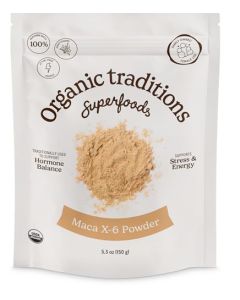Organic Traditions Maca X6 Black and Red Powder Organic Maca Root Powder Organic Maca Powder Energizing Superfood for Men and for Women 150g53oz