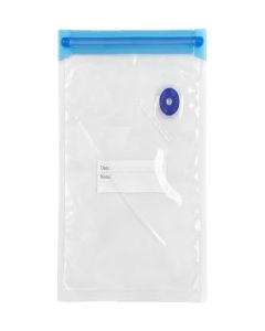MAYSON Vacuum Reusable Bags 22 x 16 cm - Airtight Food Storage & Travel Compression Bags / Multi-Use Zip Vacuum Pouches for Freshness & Space Saving / Pack of 4