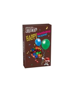 MMS Milk Chocolate Candy Happy Birthday Card and Gift Box All in One Birthday Present for All Ages 10 Oz Box