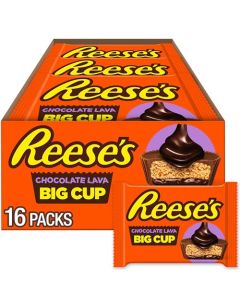 REESES Big Cup Chocolate Lava Milk Chocolate Peanut Butter Cups Candy Packs 14 oz 16 Count