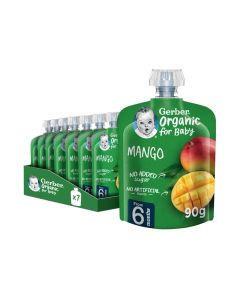 Organic Puree Pouch In Mango 90gm Pack Of 7
