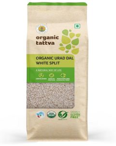 Organic Tattva Urad Dal White Split, 500G