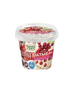 Family Harvest Instant Oatmeal In Apple And Cranberry Flavor With Milk- 55gms